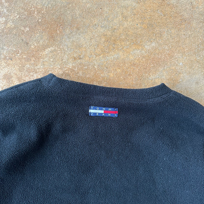 Tommy Hilfiger Spellout Graphic Fleece Sweater Pullover 90's - XL