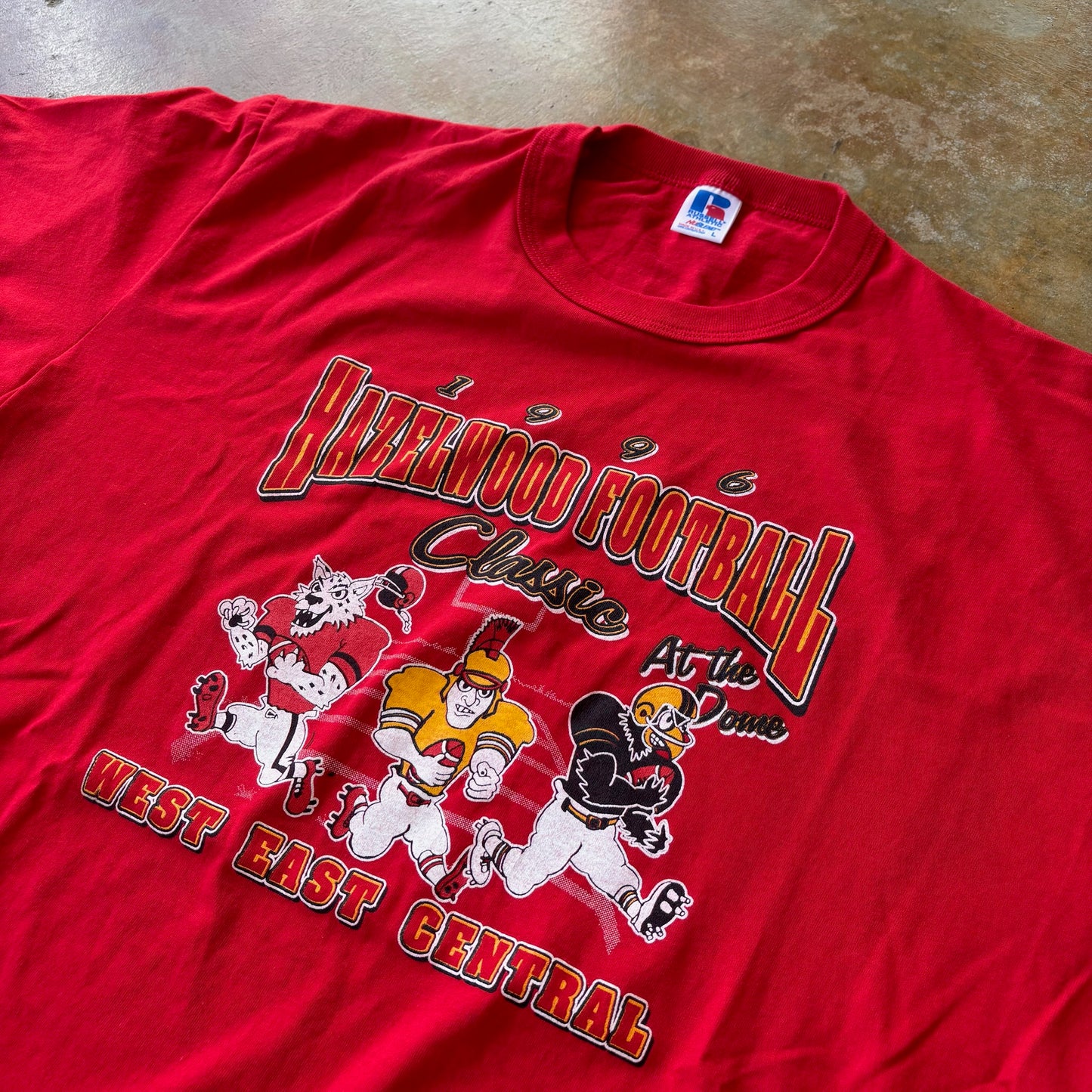 Hazelwood High School 1996 Red Shirt 90's - L