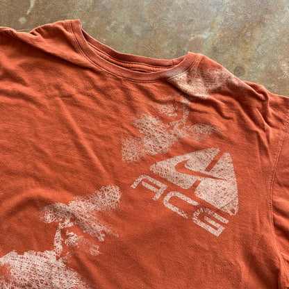 Nike ACG Grunge Skater Orange Short Sleeve Shirt 90's - 2XL