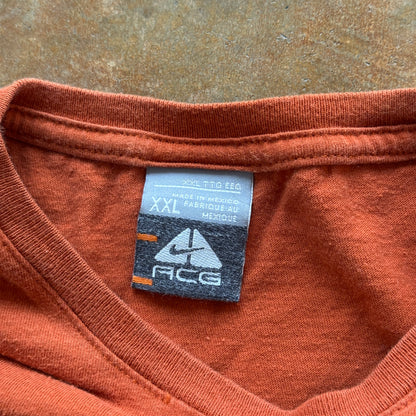 Nike ACG Grunge Skater Orange Short Sleeve Shirt 90's - 2XL