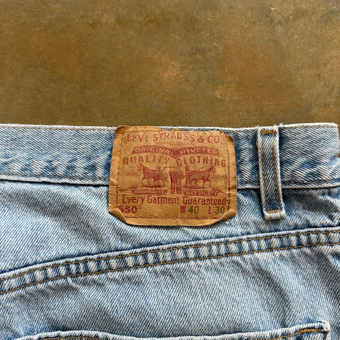 Levis 560 Light Wash Jeans Blue Loose Fit Baggy Skater Y2K 90's - 38