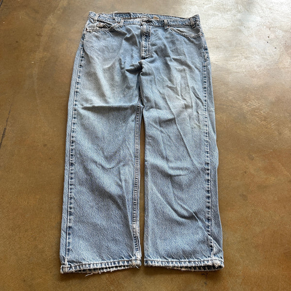 Levis 505 Straight Leg Baggy Jeans Light Wash Skater 90's - 38 hover