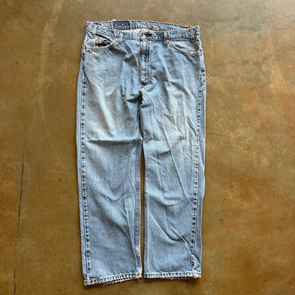 Levis 505 Straight Leg Baggy Jeans Light Wash Skater 90's - 38