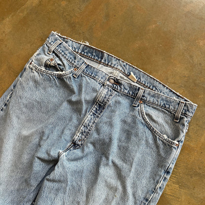 Levis 505 Straight Leg Baggy Jeans Light Wash Skater 90's - 38