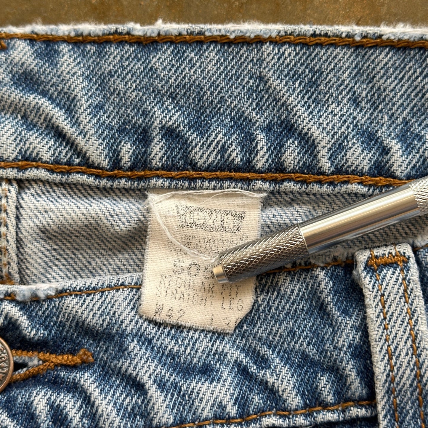 Levis 505 Straight Leg Baggy Jeans Light Wash Skater 90's - 38