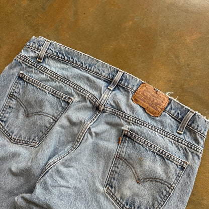 Levis 505 Straight Leg Baggy Jeans Light Wash Skater 90's - 38