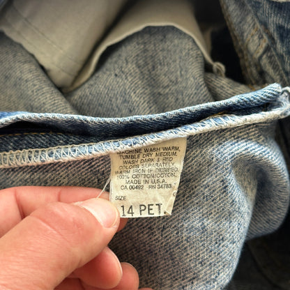 Lee Light Wash Womens USA Union Made Jeans 90's - 14 Petite