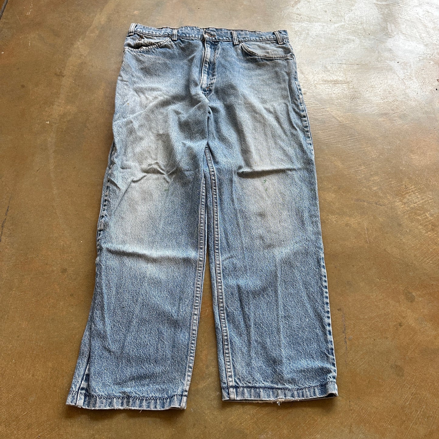 Levis 540 USA Made Baggy Skater Distressed Light Wash Jeans 90's - 34