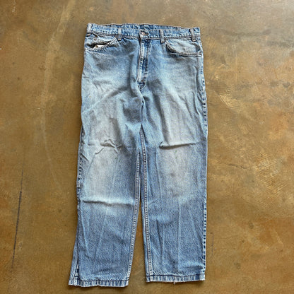 Levis 540 USA Made Baggy Skater Distressed Light Wash Jeans 90's - 34
