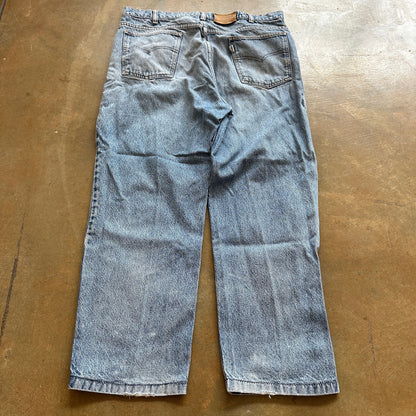 Levis 540 USA Made Baggy Skater Distressed Light Wash Jeans 90's - 34