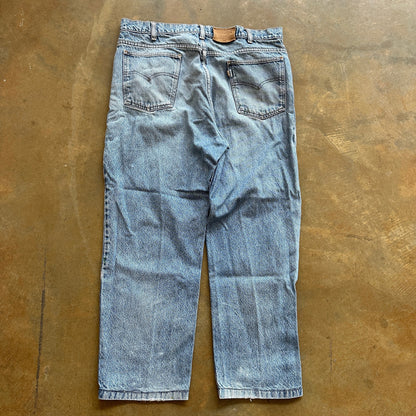 Levis 540 USA Made Baggy Skater Distressed Light Wash Jeans 90's - 34