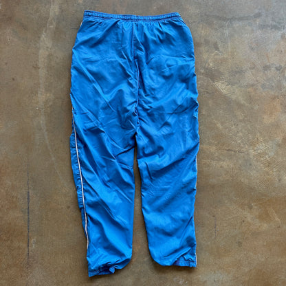 Nike Light Blue Purple Swoosh Womens Cotton Lined Track Pants 90's - Womens M