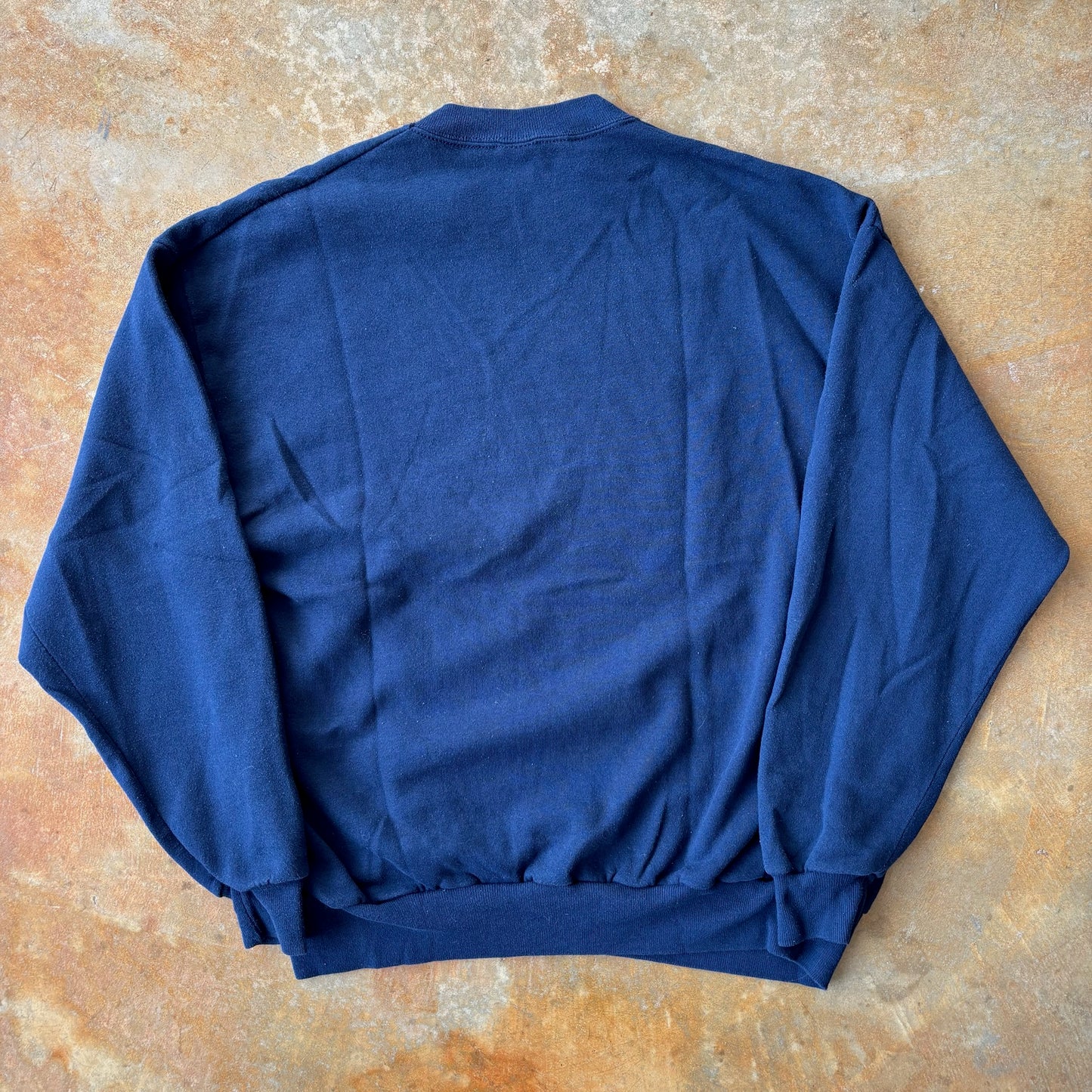 Jerzees Blank Sweatshirt Crewneck Navy Blue 90's - XL