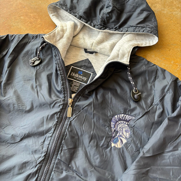 Holloway Sports Lined Hooded Varsity Jacket High School Baseball 90's - M hover