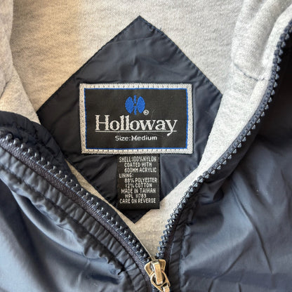 Holloway Sports Lined Hooded Varsity Jacket High School Baseball 90's - M