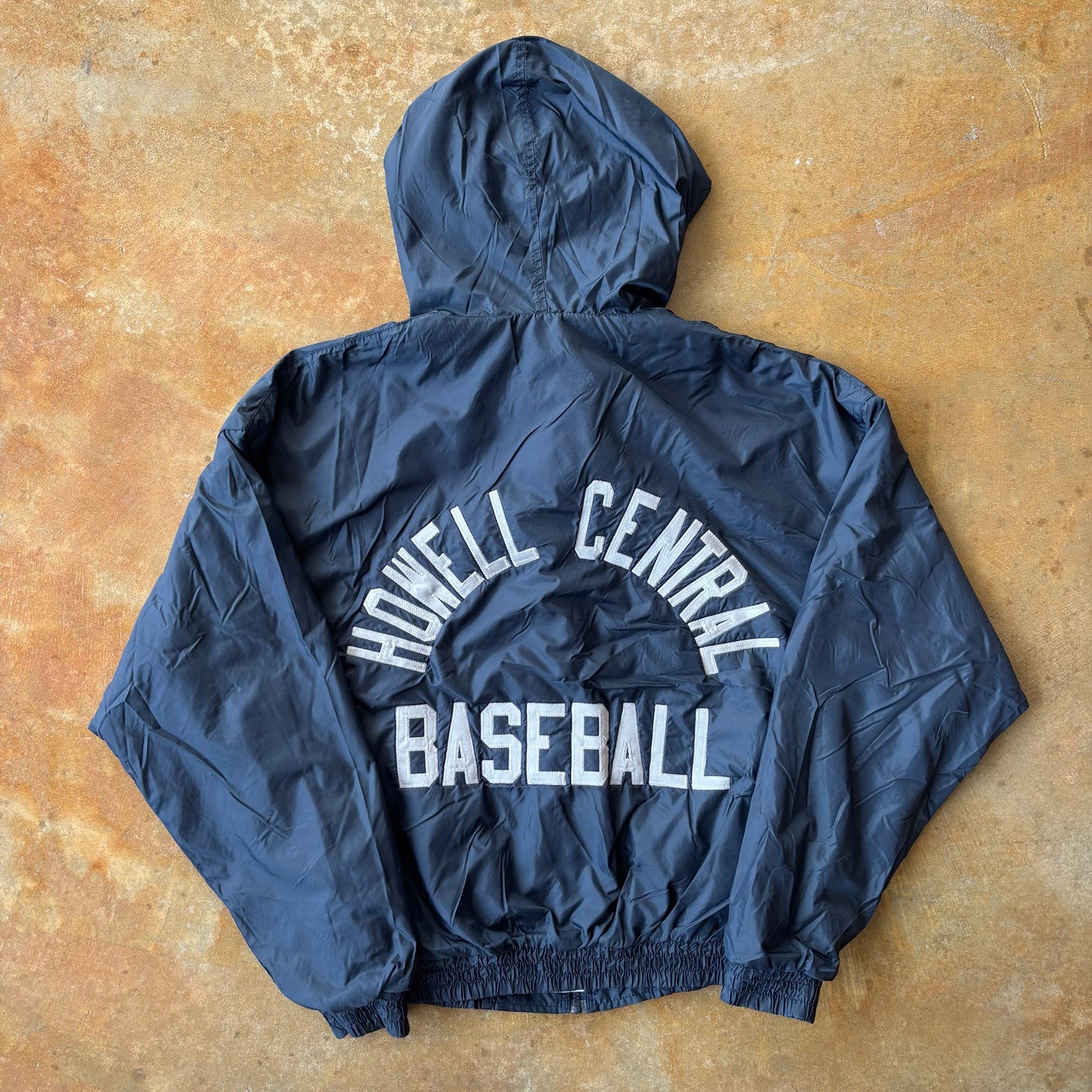 Holloway Sports Lined Hooded Varsity Jacket High School Baseball 90's - M