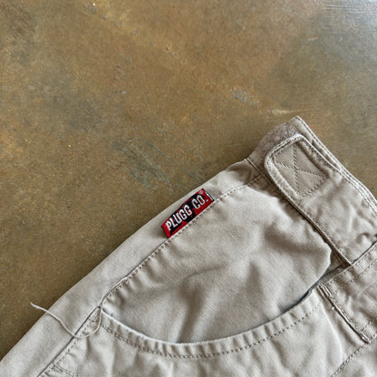 Plugg Co Utility Parachute Pants Convertible Rave Baggy Skater Y2K 00's - 29