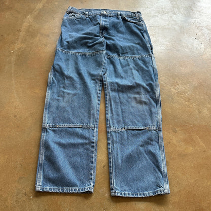 Dickies Double Knee Carpenter Relaxed Baggy Skater Workwear Jeans 00's - 34