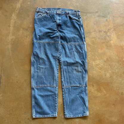 Dickies Double Knee Carpenter Relaxed Baggy Skater Workwear Jeans 00's - 34