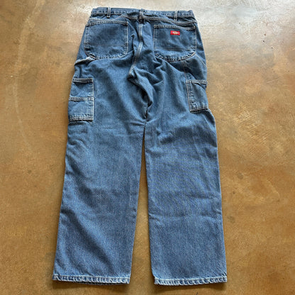 Dickies Double Knee Carpenter Relaxed Baggy Skater Workwear Jeans 00's - 34