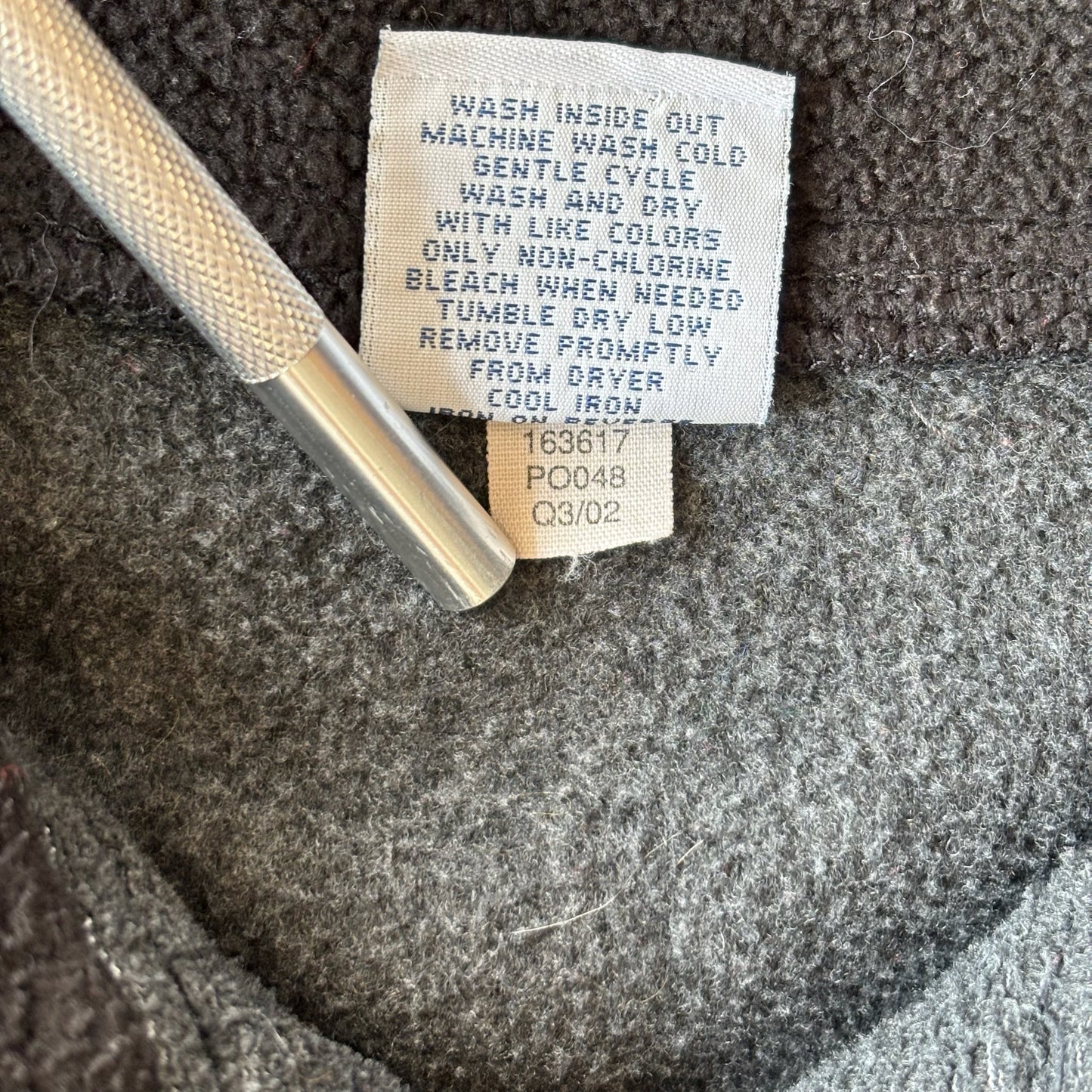 Old Navy Spellout Embroidered 1/4 Zip Fleece Jacket 00's - 2XL