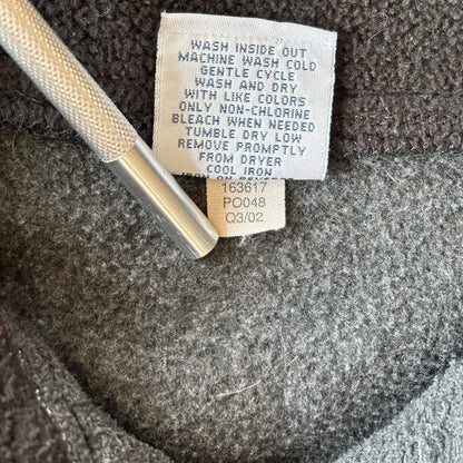 Old Navy Spellout Embroidered 1/4 Zip Fleece Jacket 00's - 2XL
