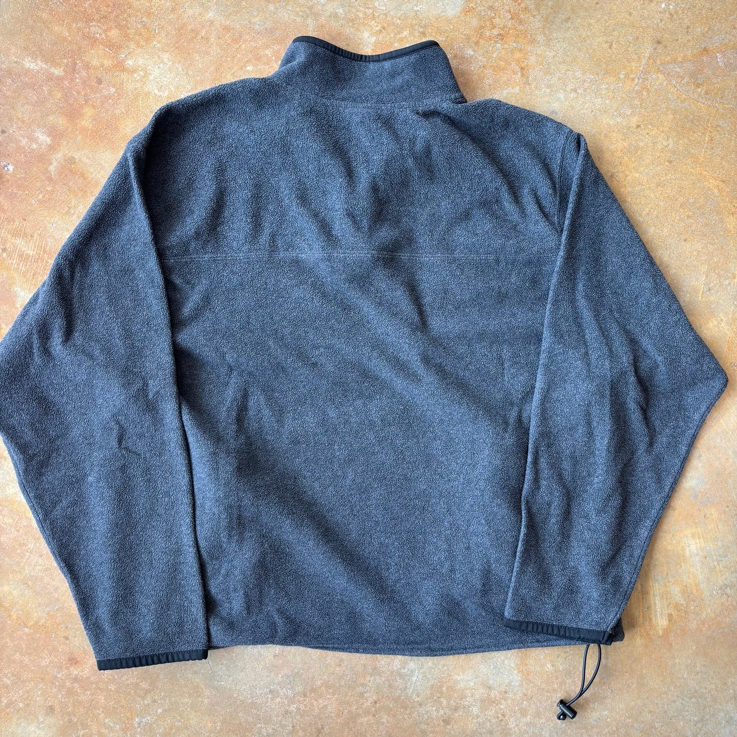 Old Navy Spellout Embroidered 1/4 Zip Fleece Jacket 00's - 2XL