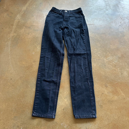 Guess Jeans Black High Rise Tapered Leg Fit 90's - 24