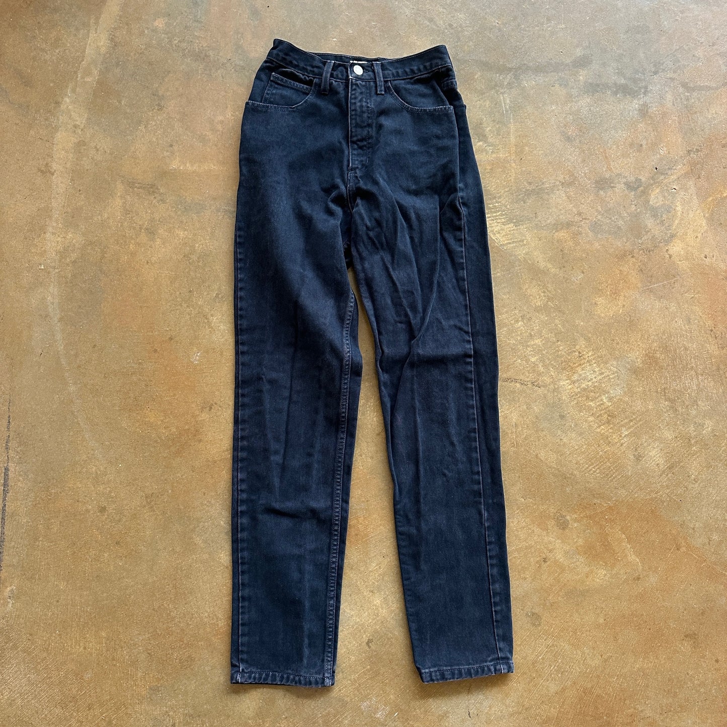 Guess Jeans Black High Rise Tapered Leg Fit 90's - 24