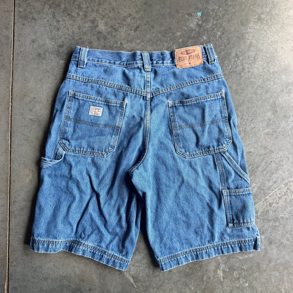 Y2K Blue Jean Carpenter Shorts Baggy 00's - 31 hover