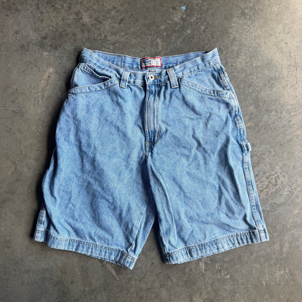 Y2K Light Wash Jean Carpenter Shorts Baggy 00's - 30