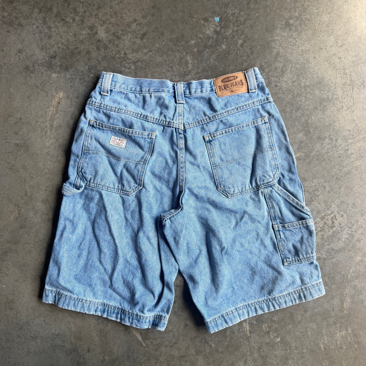 Y2K Light Wash Jean Carpenter Shorts Baggy 00's - 30