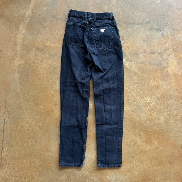 Guess Jeans Black High Rise Tapered Leg Fit 90's - 24 hover