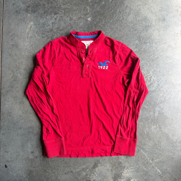 Hollister Y2K Long Sleeve Henley Shirt Muscle 00's - L