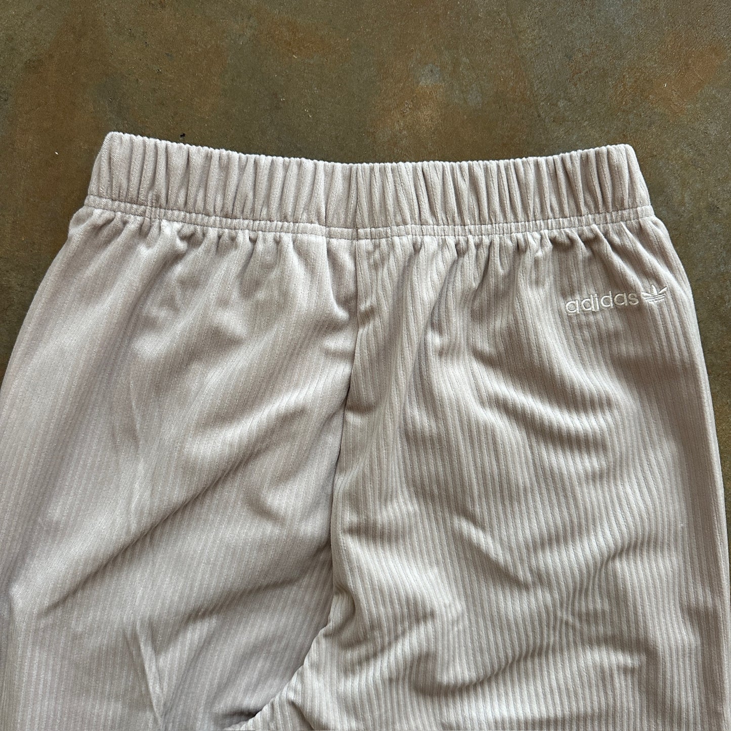 Adidas Open Hem Corduroy Track Pants Wonder Beige - XS