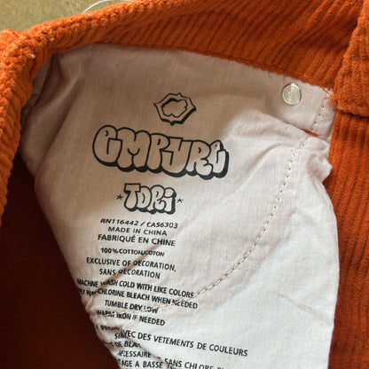 Empyre Corduroy Skater Baggy Loose Fit Womens Orange Tori Pants - 4