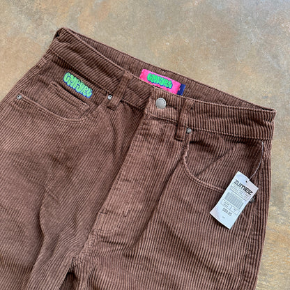 Empyre Corduroy Skater Baggy Loose Fit Womens Brown Tori Pants - 4