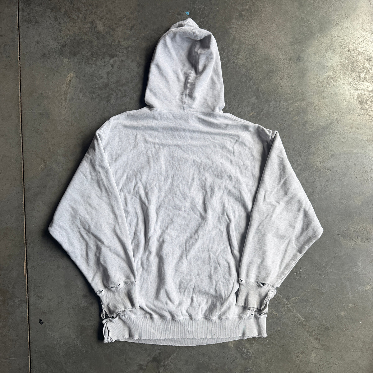 Distressed Thrashed Gap Athletic Embroidered Hoodie 90's - L