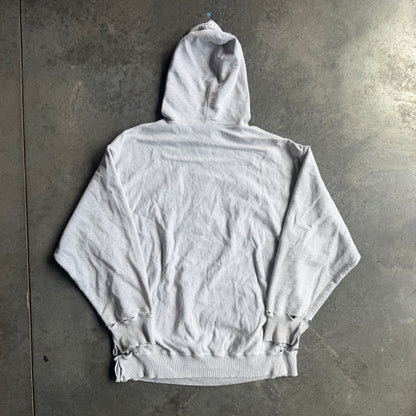 Distressed Thrashed Gap Athletic Embroidered Hoodie 90's - L