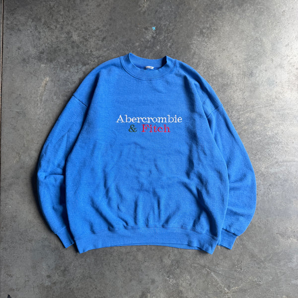 Abercrombie & Fitch Spellout Sweatshirt Crewneck 90's - L
