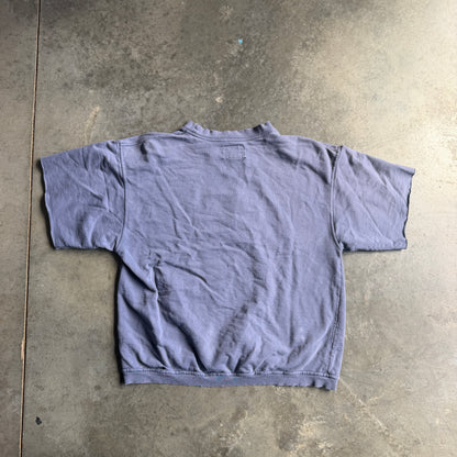 Notre Dame Cutoff Sweatshirt Distressed Sun Faded 90's - L