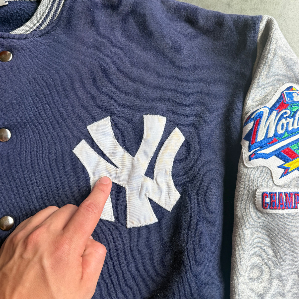 Majestic 1996 NY Yankees World Series Varsity Jacket 90's - XL