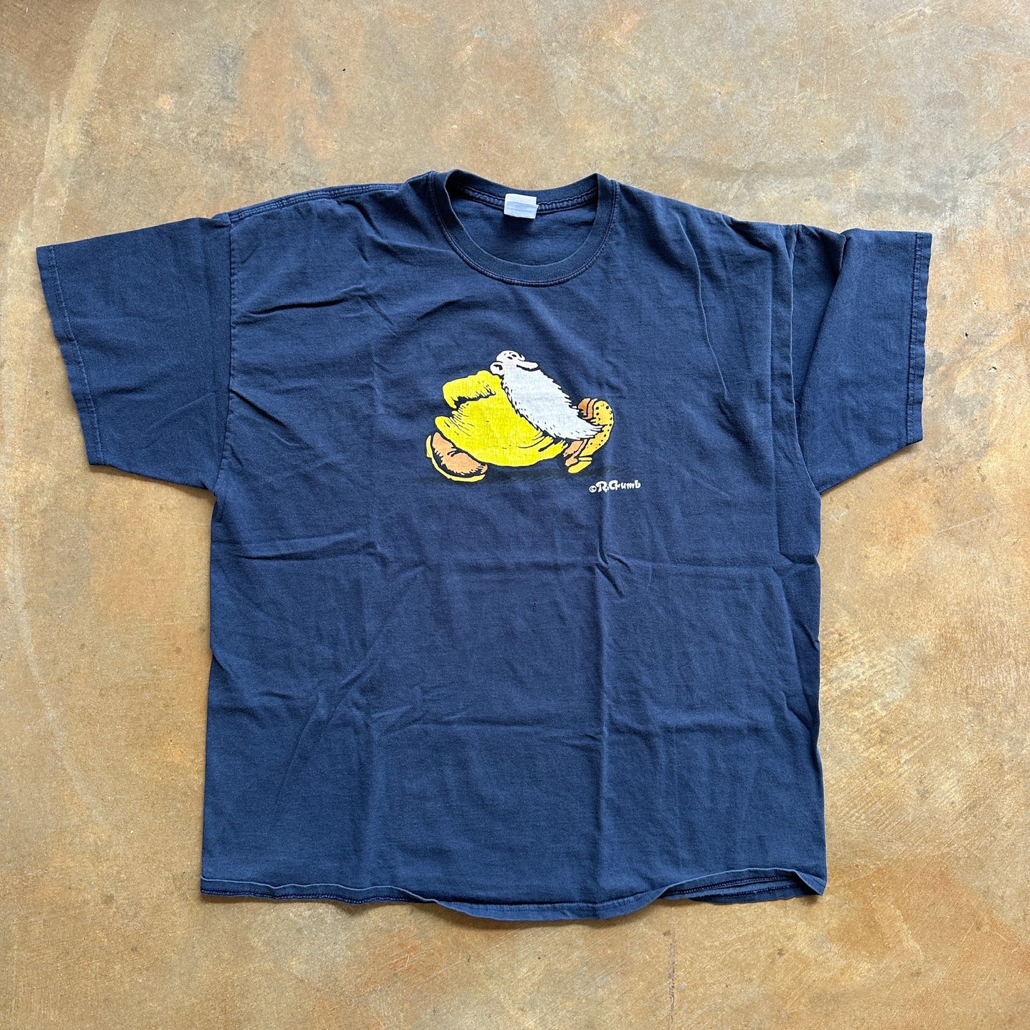 R. Crumb Mr. Natural Keep on Truckin' RARE Graphic Shirt 90's - 2XL