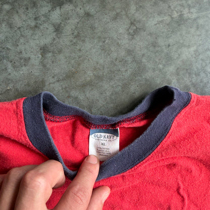 Old Navy 1990s Ski Graphic USA Shirt - XL