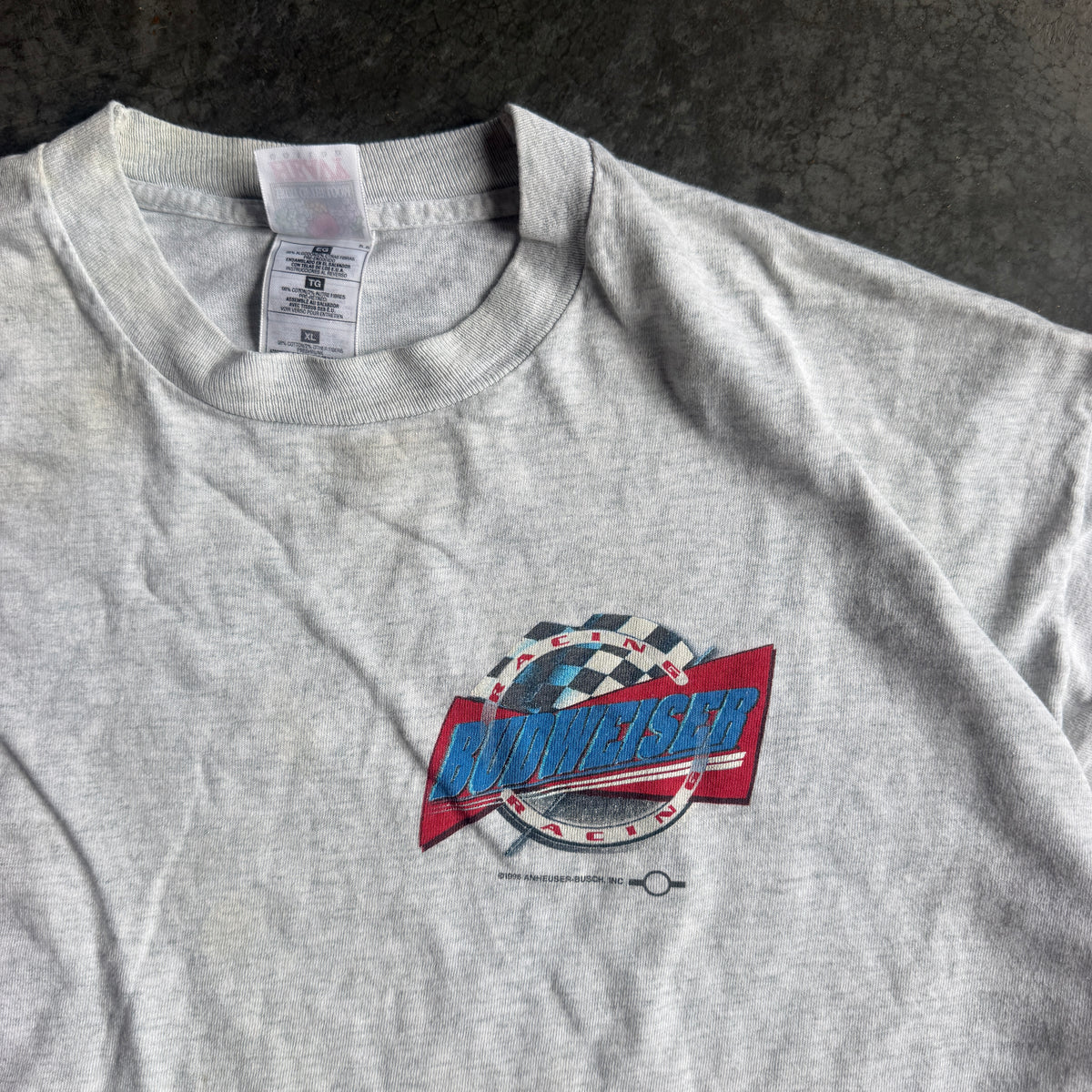 Budweiser Racing Double Sided Graphic Shirt 90's - XL