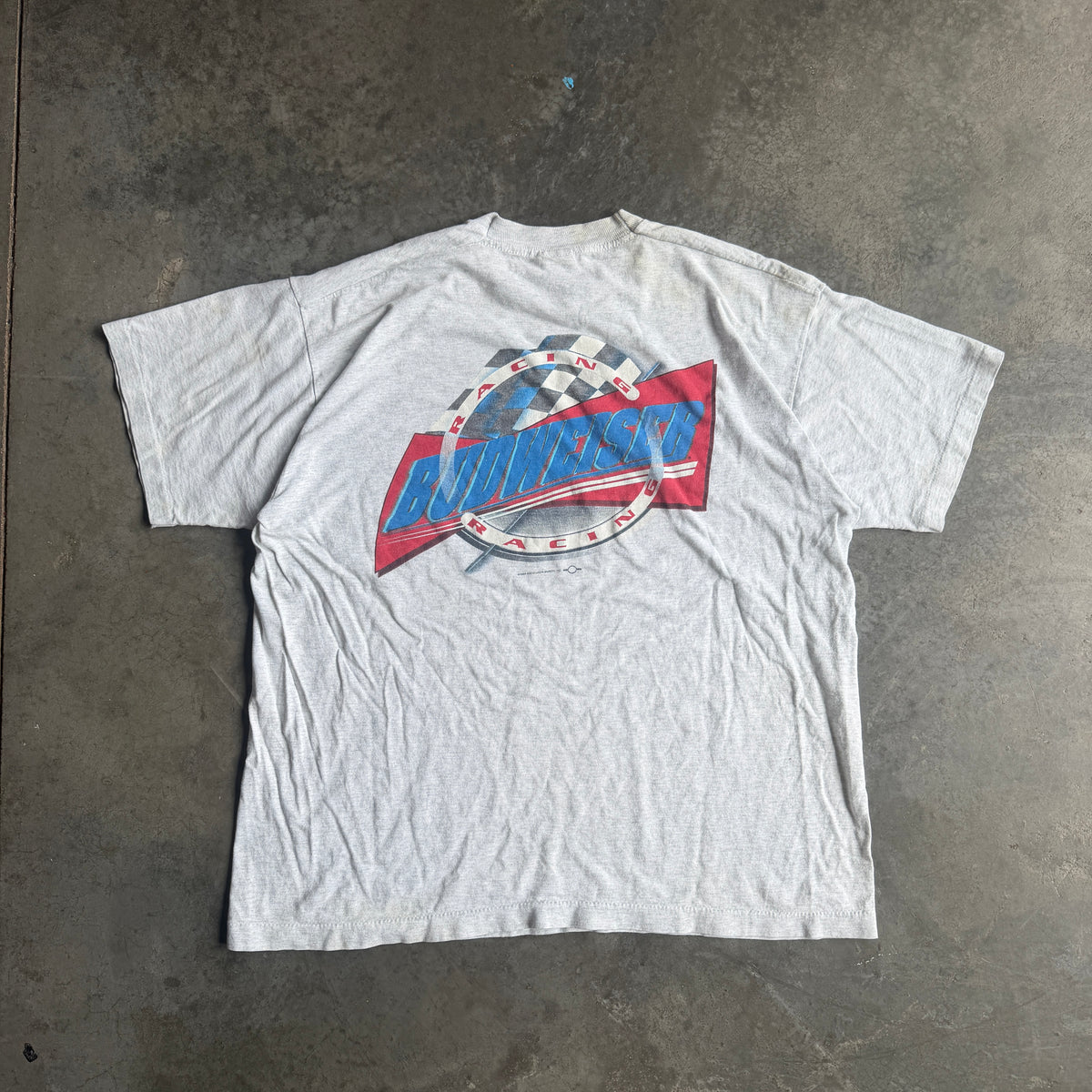 Budweiser Racing Double Sided Graphic Shirt 90's - XL