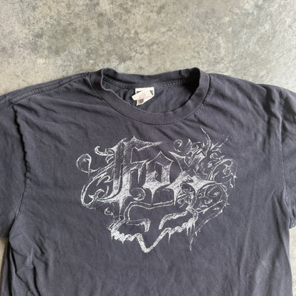 Fox Faded Tribal Logo Graphic Shirt 90's - M