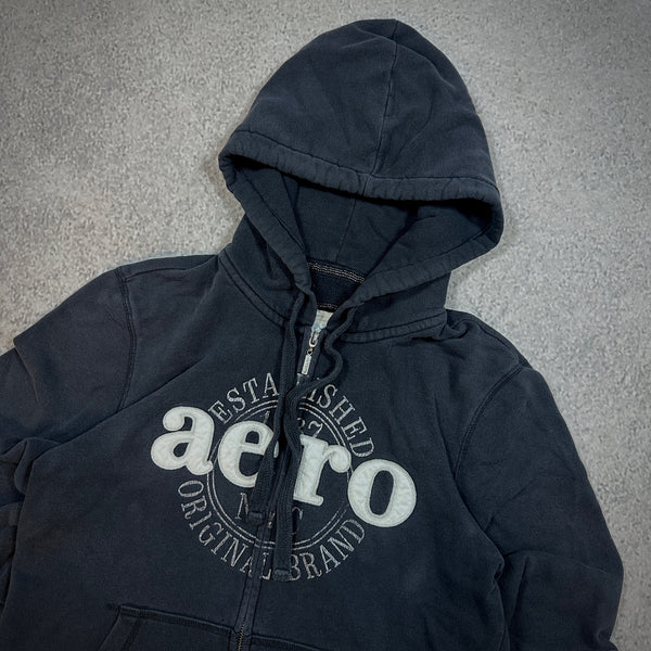 Aeropostale Embroidered Womens Y2K Hooded Jacket 00's - Womens L hover