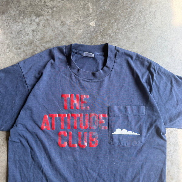 The Attitude Club Graphic Pocket Tee Slogan Shirt 90's - M hover