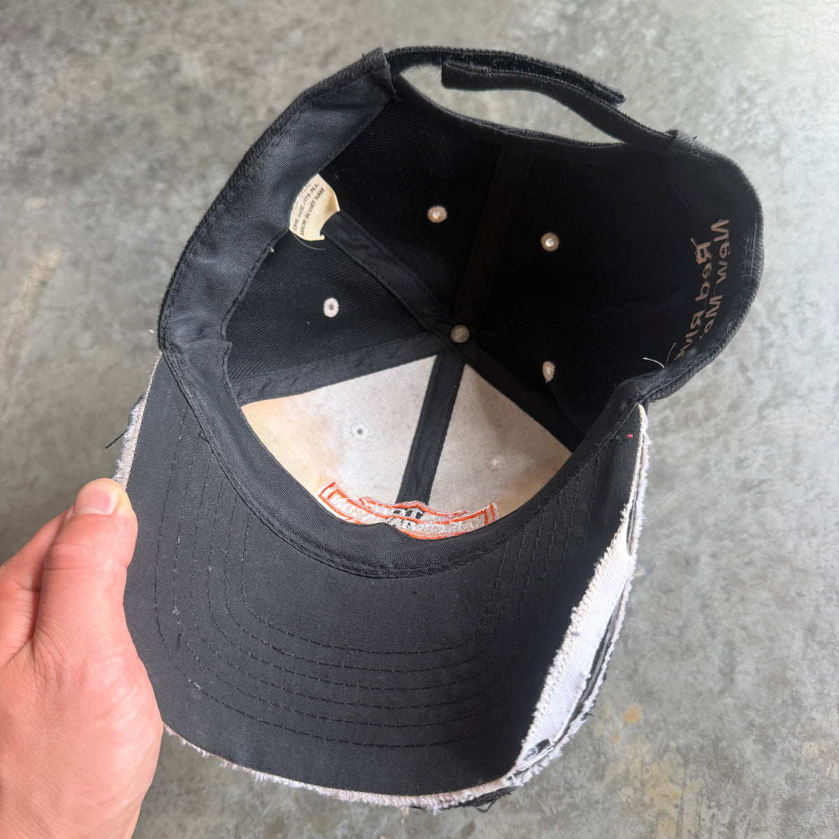 Harley Davidson Thrashed Strapback Hat 90's - OSFA